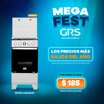 Cocina a Gas Gama Media 20″ – 20GM4S