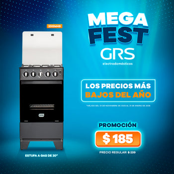 Cocina a Gas Gama Media 20″ – 20GM4B