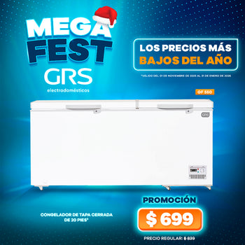 Congelador Tapa Cerrada 20 pies³ | Modelo GF 550