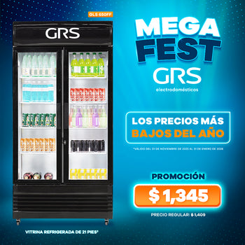 Vitrina Refrigerada Vertical 21 pies³ | Modelo GLS 650FF